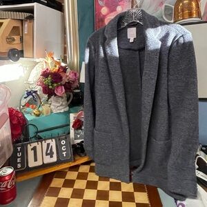 Women's LC Lauren Conrad Cozy Open-Front Knit Blazer